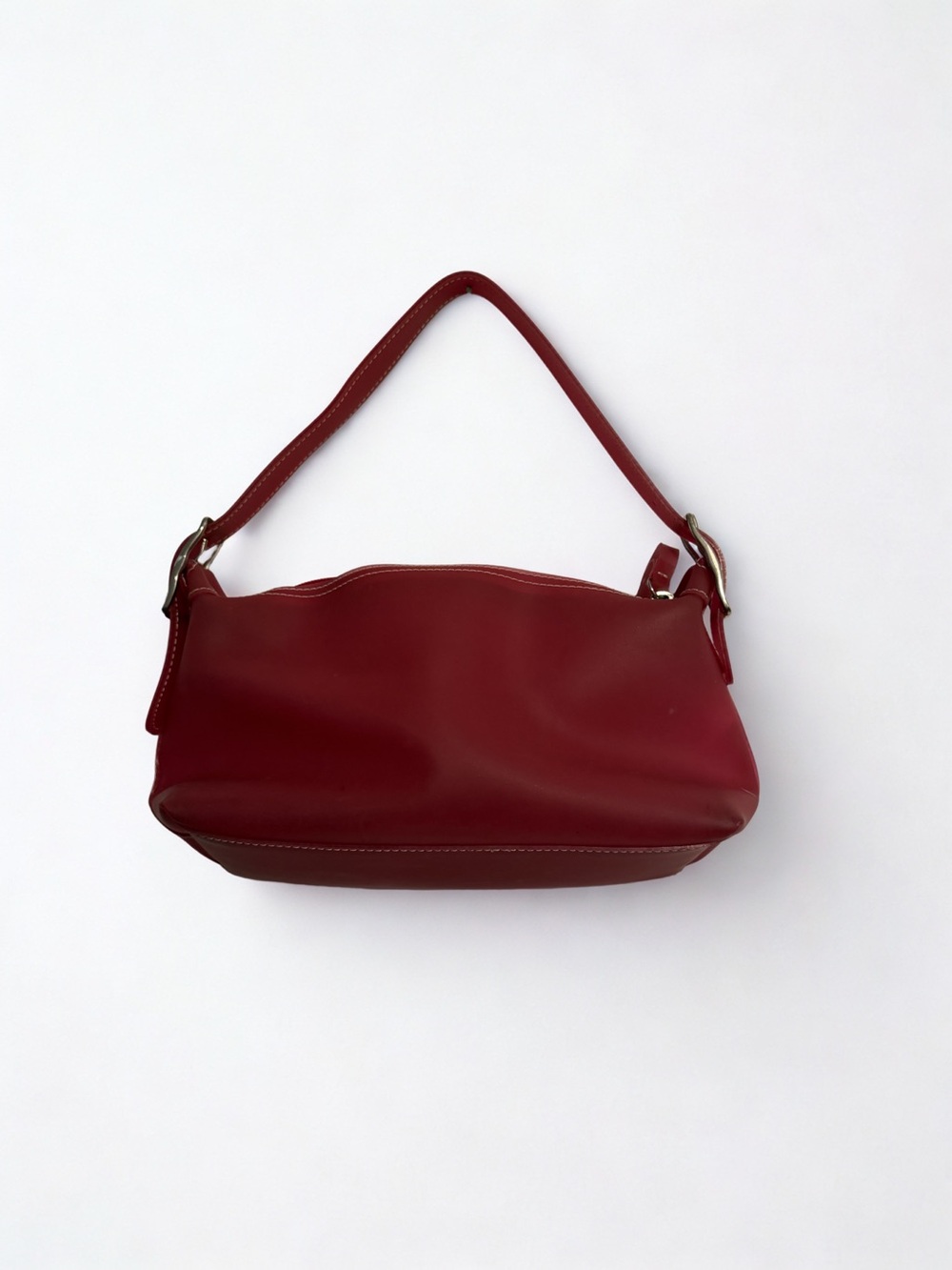 Pink vinyl Liz Claiborne shoulder bag - Picture 3 of 4